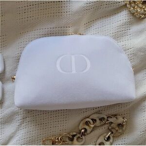 Dior White Cosmetic Bag